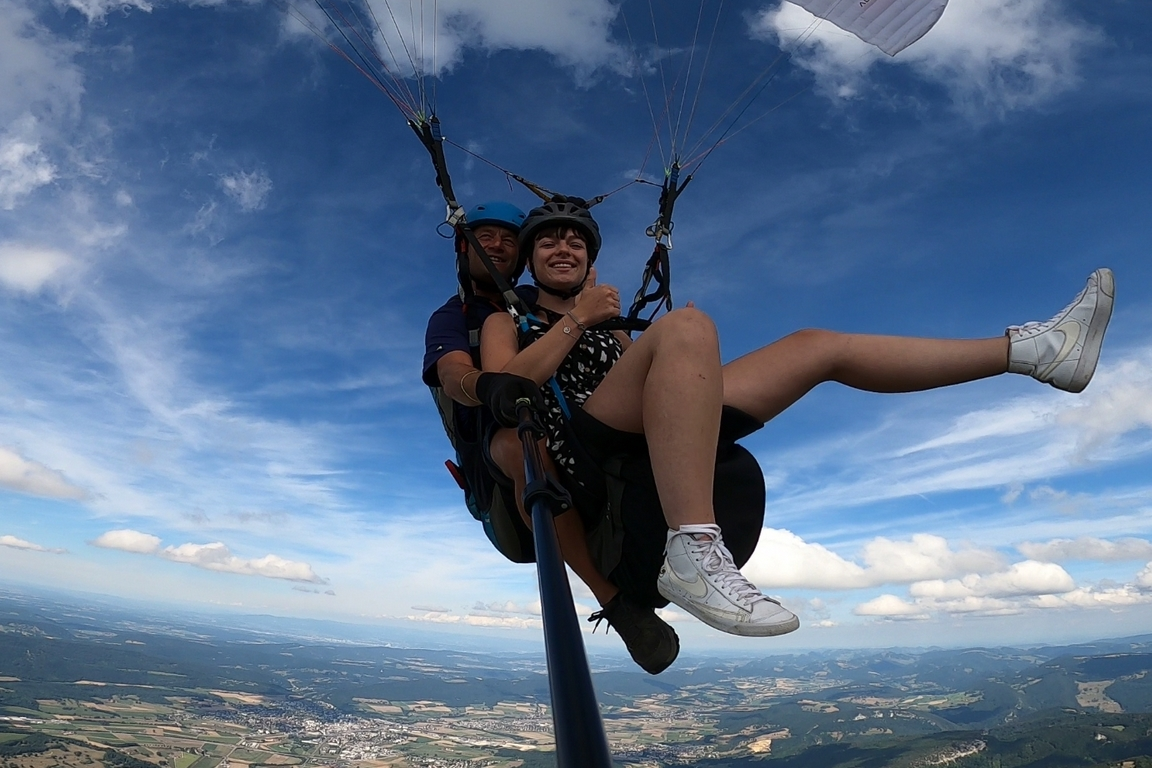 Parapente biplace
